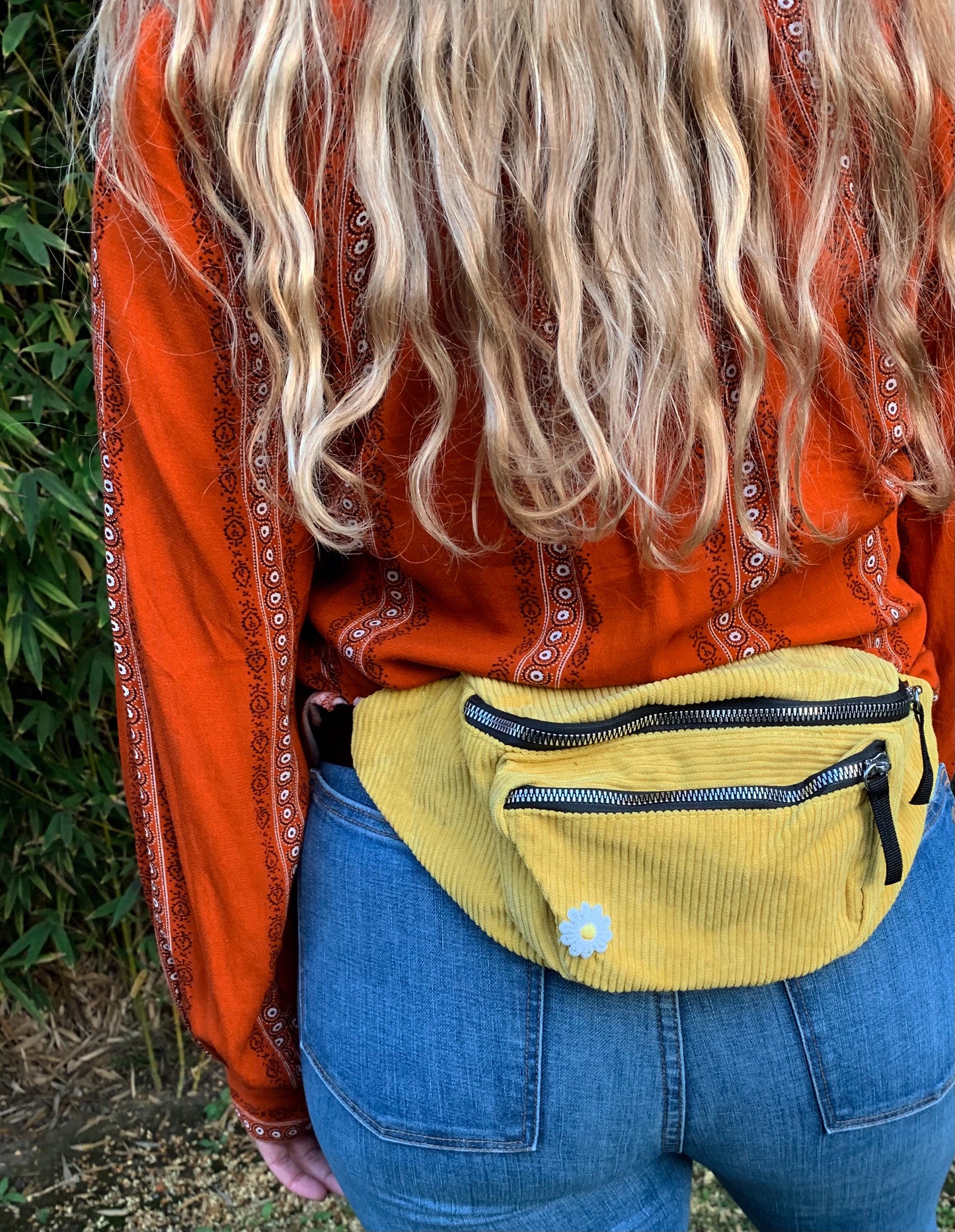 Corduroy Fanny Pack - Sunflower