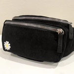 Corduroy Fanny Pack - Black