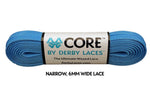 Pool Blue Derby CORE Waxed Laces