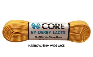 Sunflower Yellow Derby CORE Waxed Laces