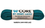 Teal Derby CORE Waxed Laces