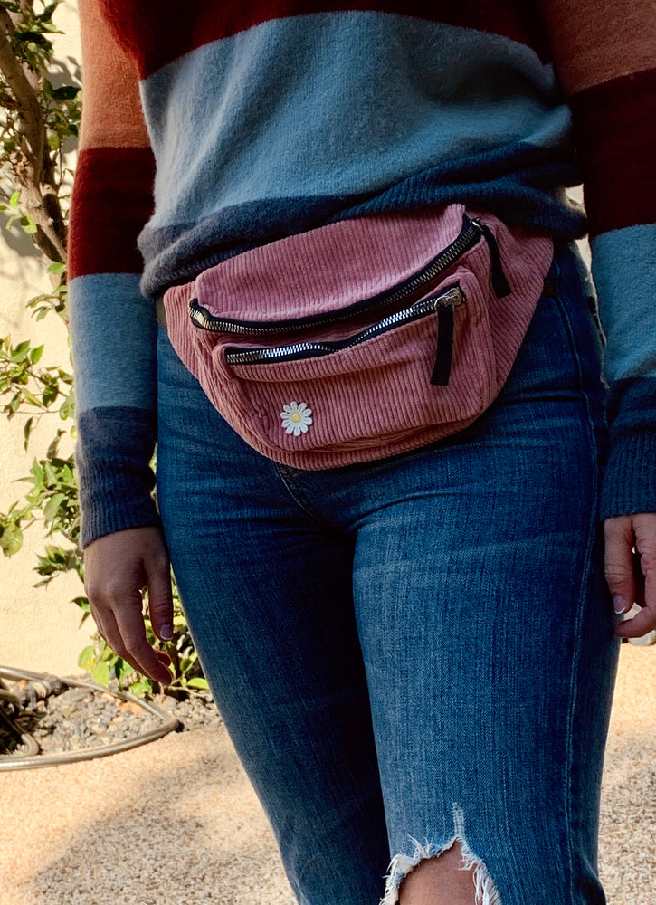 Corduroy Fanny Pack - Blush