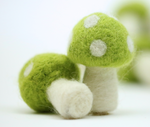 Felted Mushroom Ornament - Clover