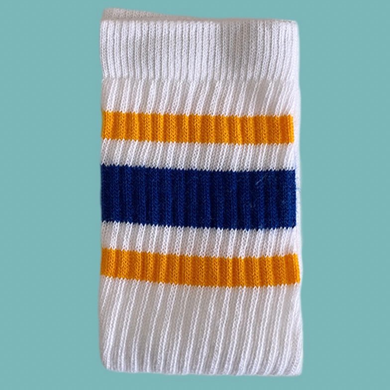 Skater Socks - Blue, Gold