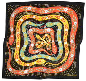 Handker Bandana - Snakes Black No. 69