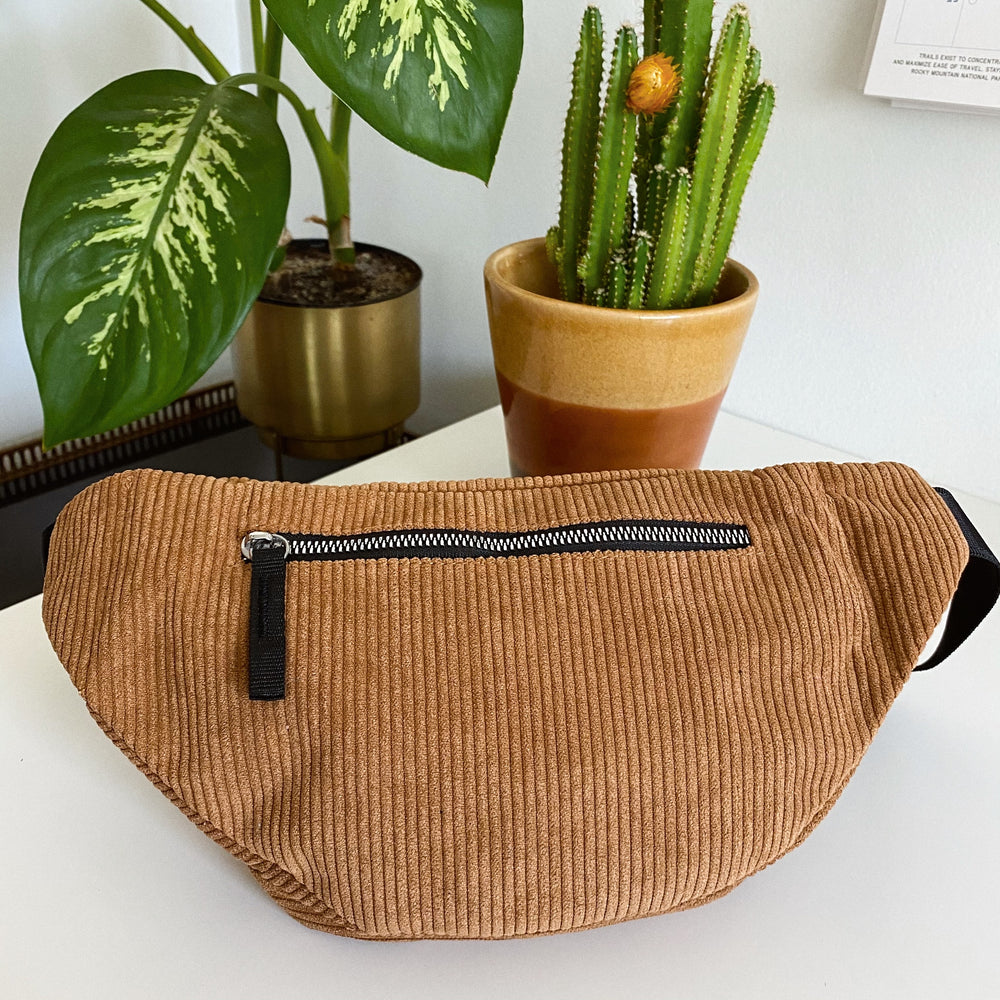 Corduroy Fanny Pack - Toffee