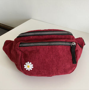 Corduroy Fanny Pack - Pomegranate