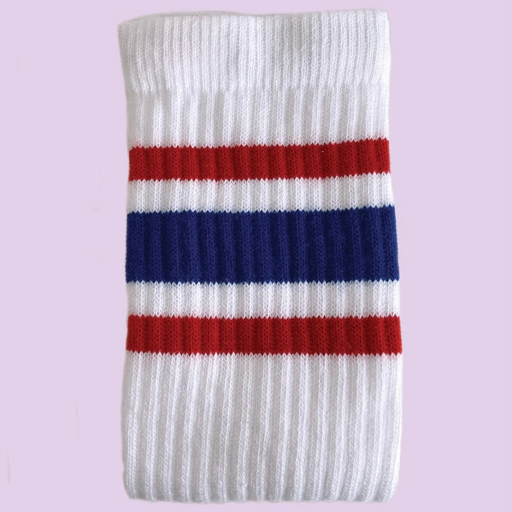 Skater Socks - Royal Blue, Red