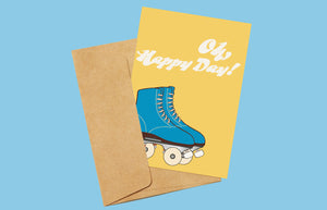 Oh Happy Day! Greeting Card - Yellow